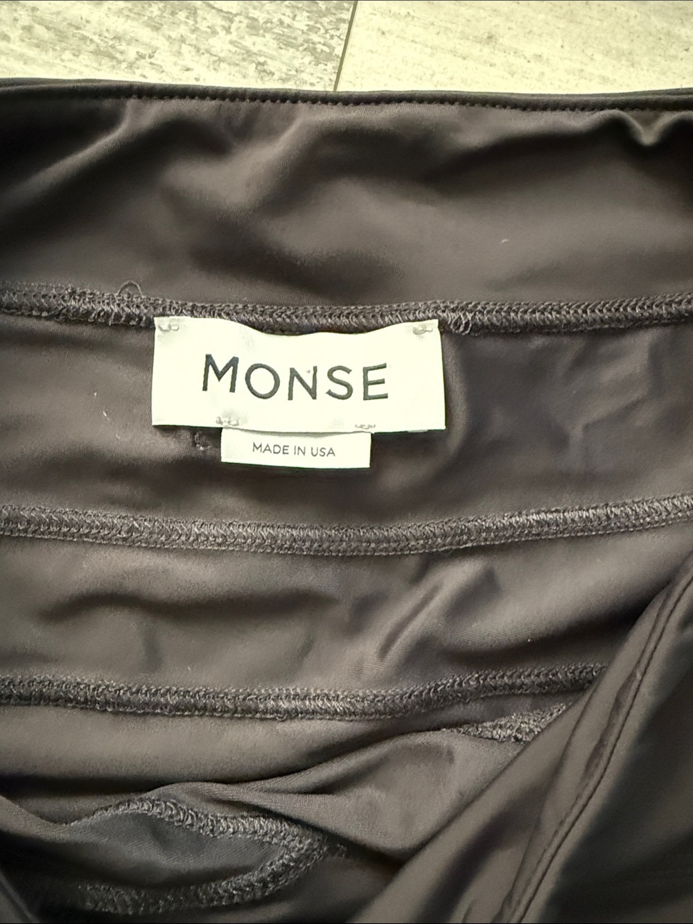 MONSE Colorblock High Rise Stretch Bike Shorts - Picture 3 of 5
